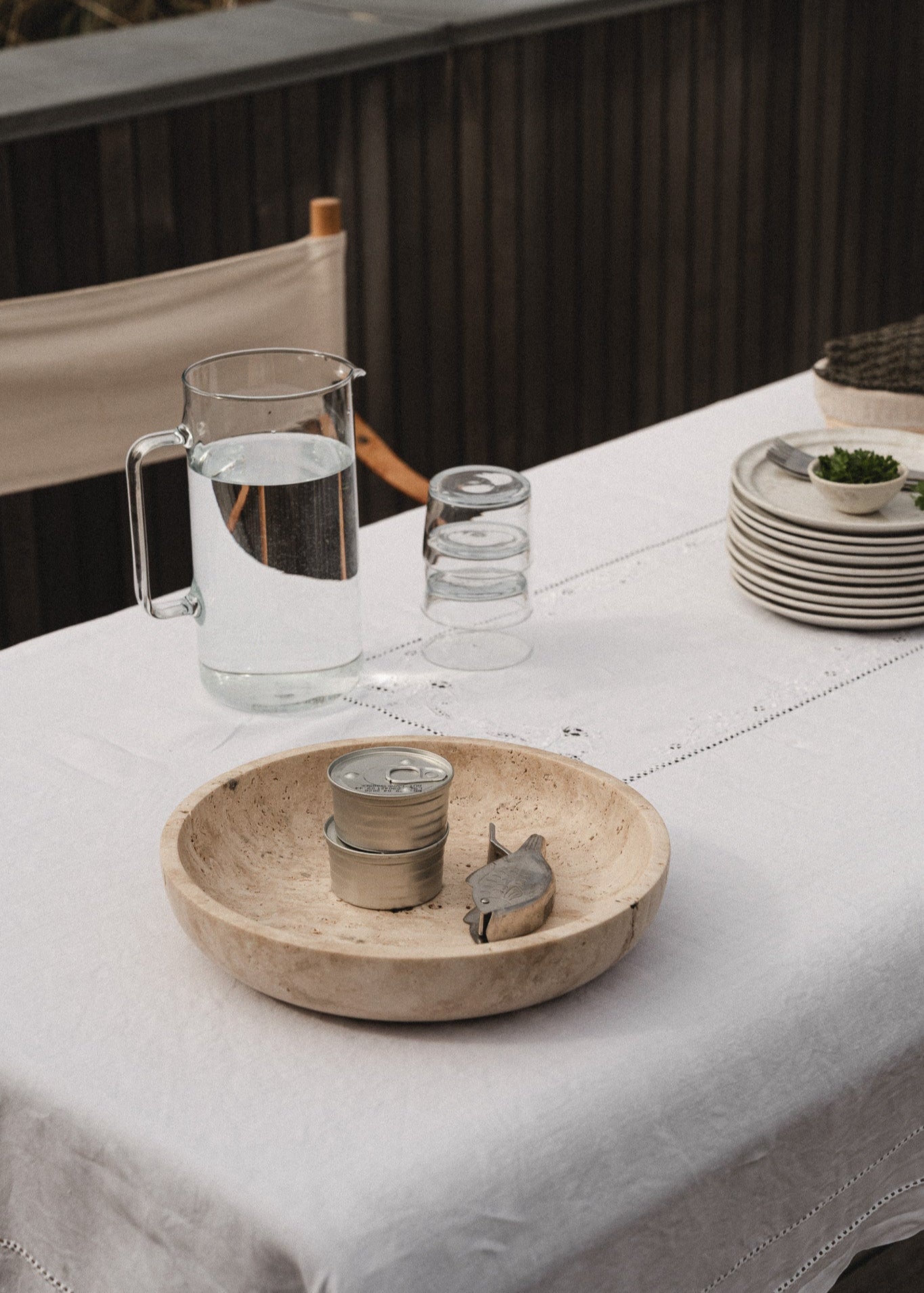 Hyben | Travertin | Skål | Small