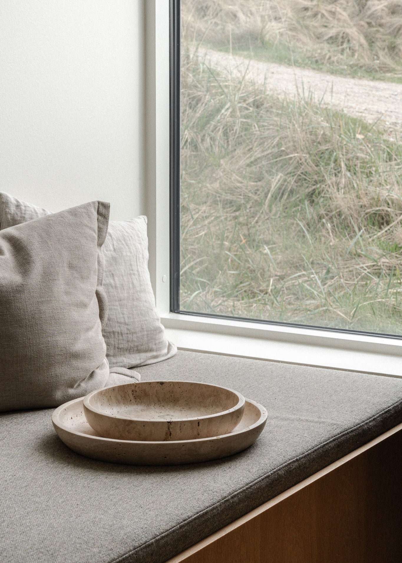 Hyben | Travertine | Bowl | Large