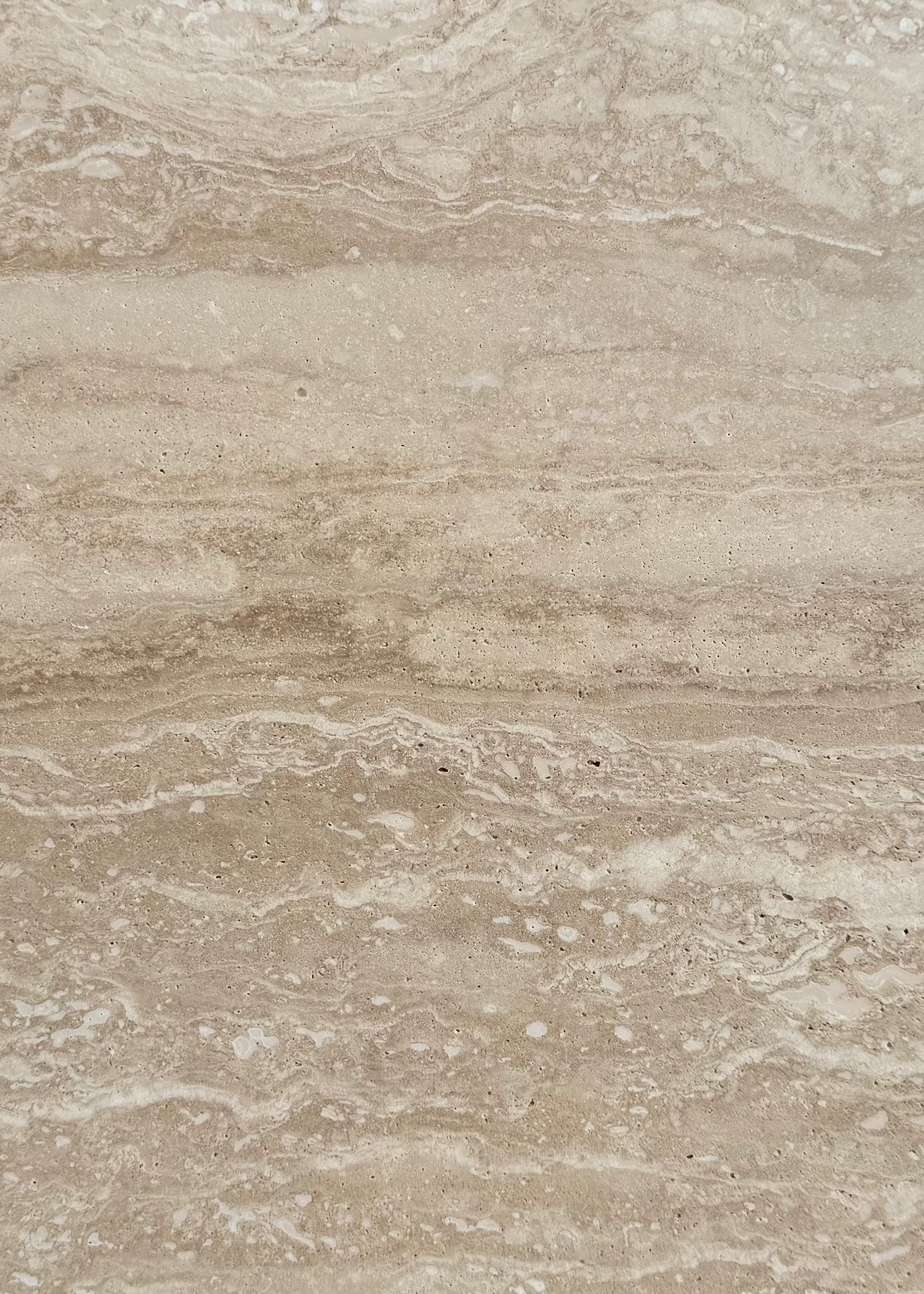 Stenprøve Konkylie / Venus / Bølge / Linje / Lago | Travertin vein cut