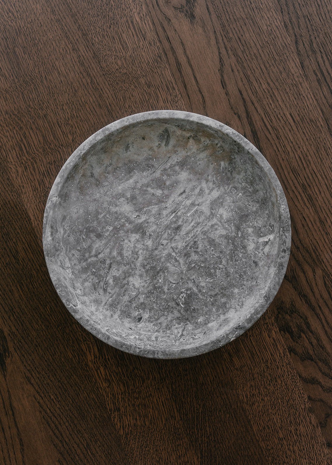 Hyben | Travertin Silver | Skål | Large