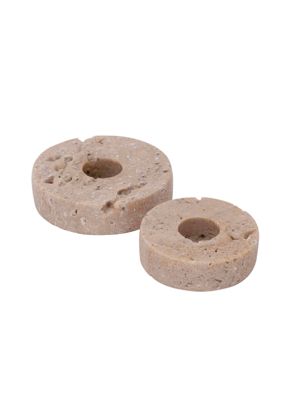 Glød | Travertin | Small  | Lysestage