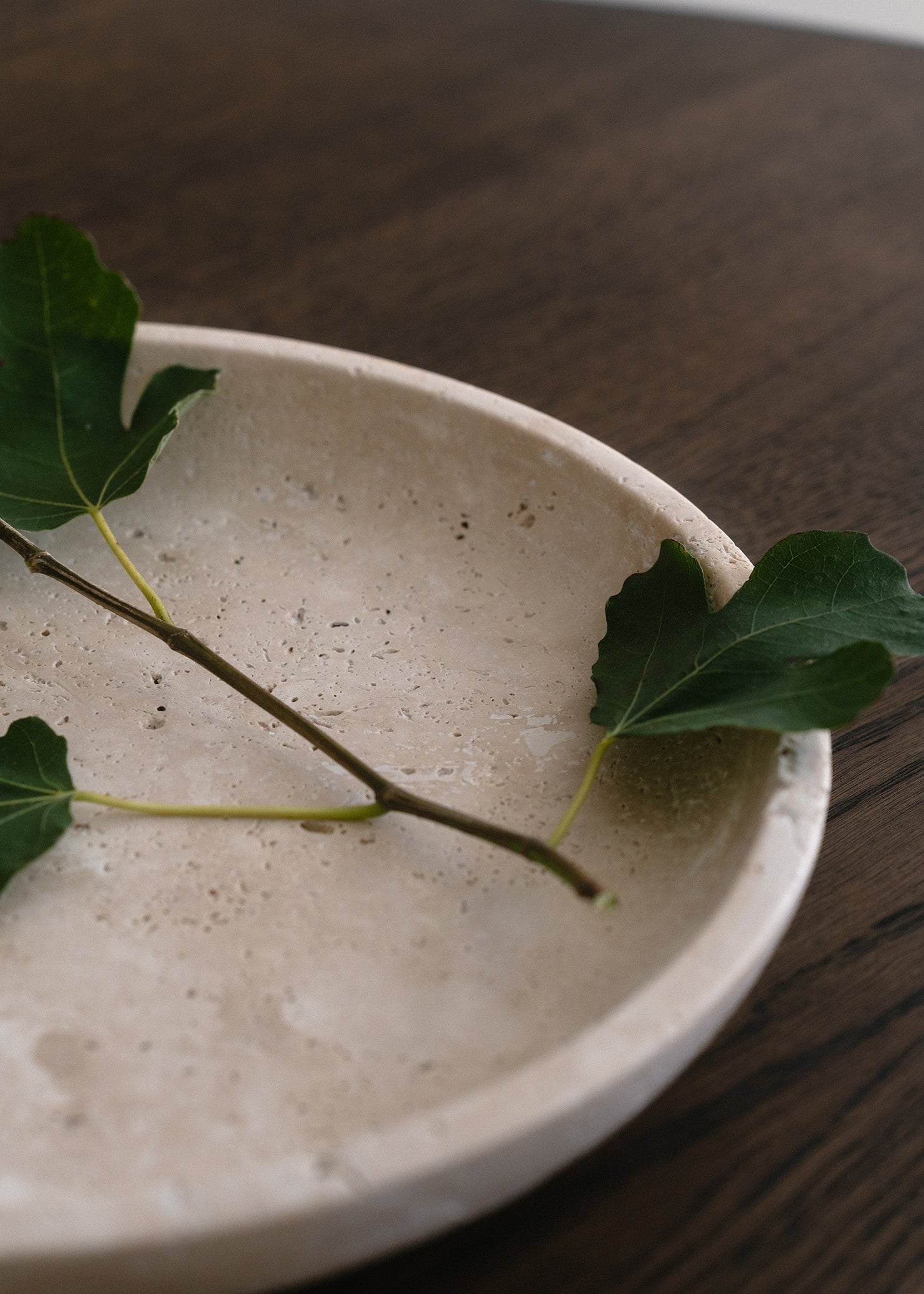 Hyben | Travertin | Skål | Large