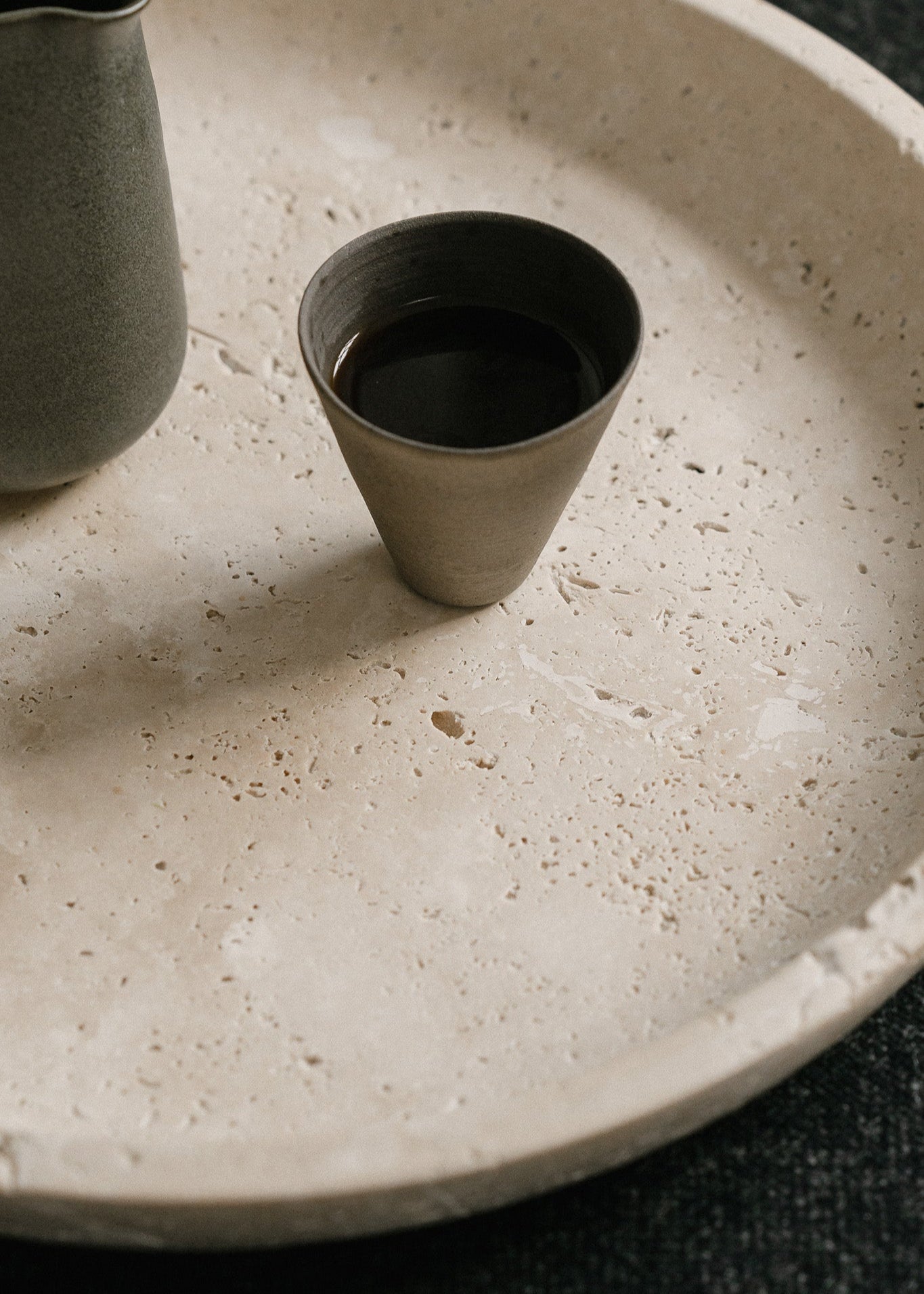 Hyben | Travertin | Skål | Large