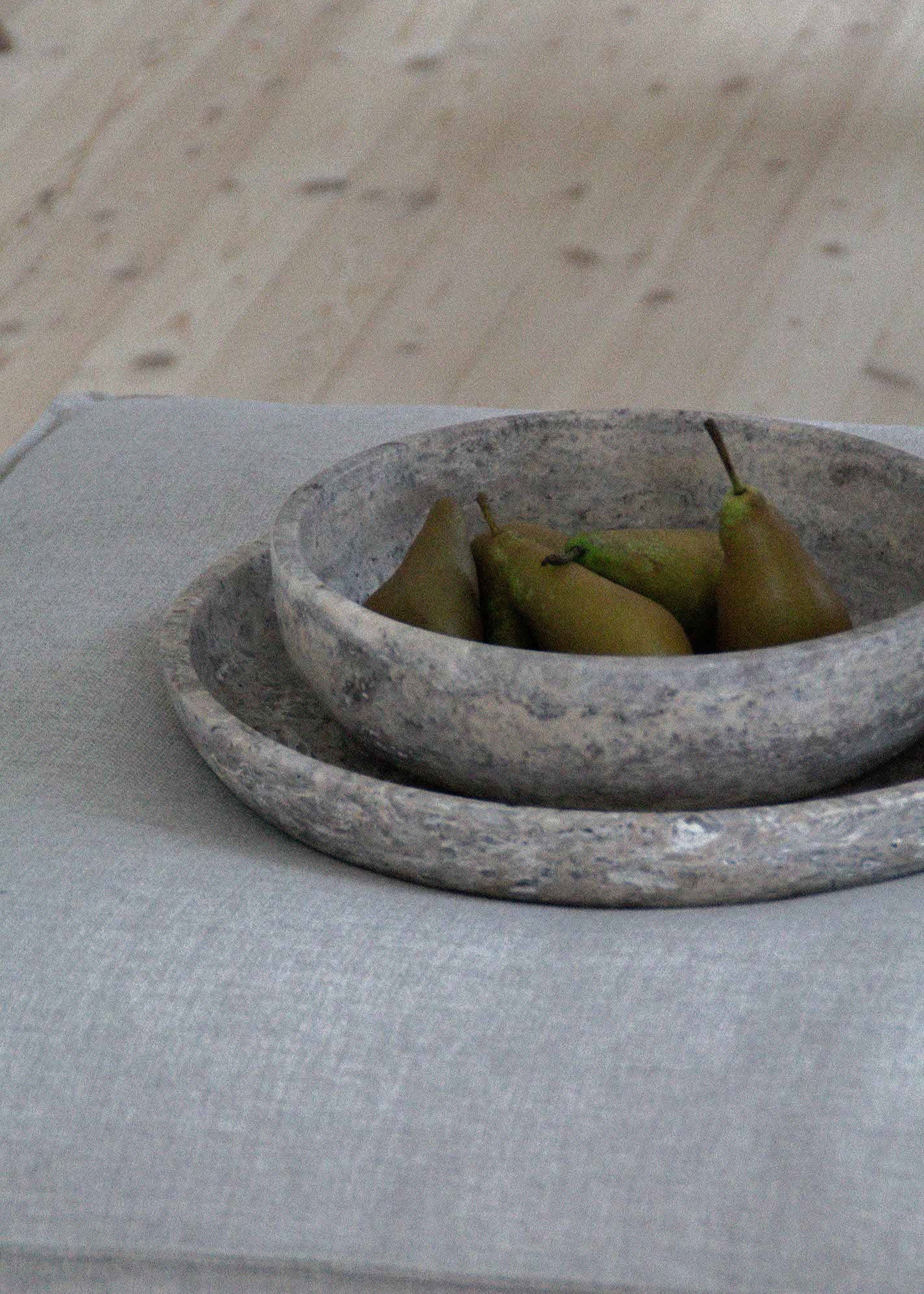 Hyben | Travertin Silver | Skål | Medium - UDGÅR