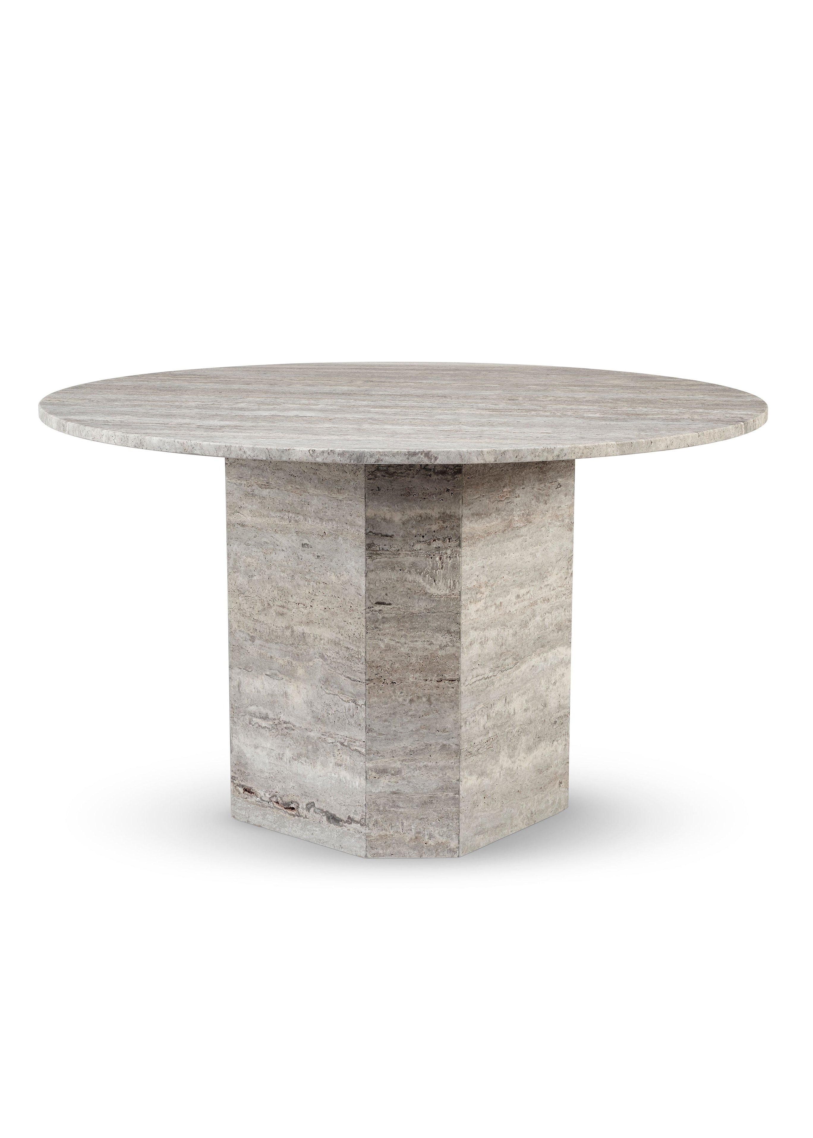 Lago | Travertine Silver | Dining table