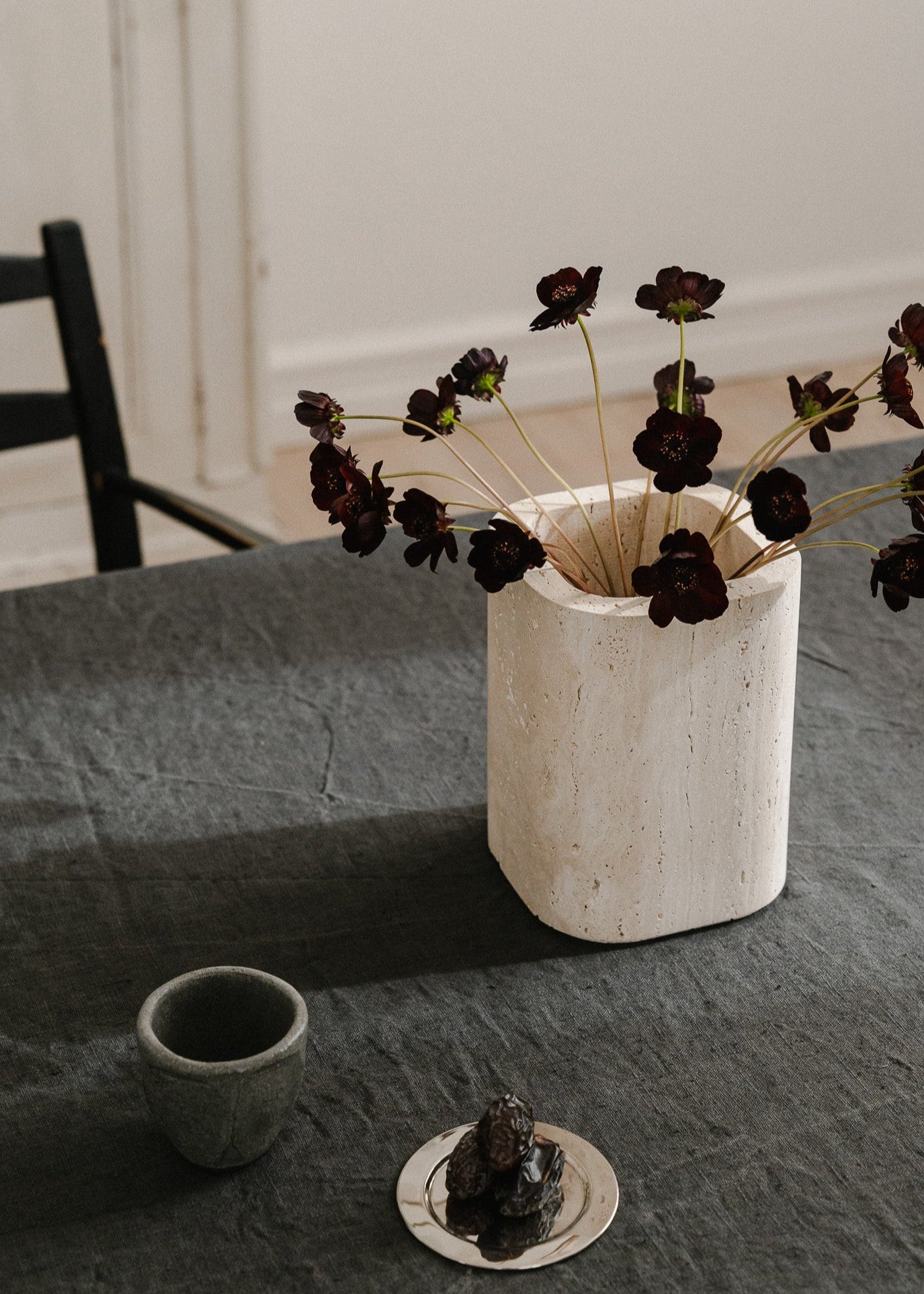 Siv | Travertine | Vase | Small - Discontinued