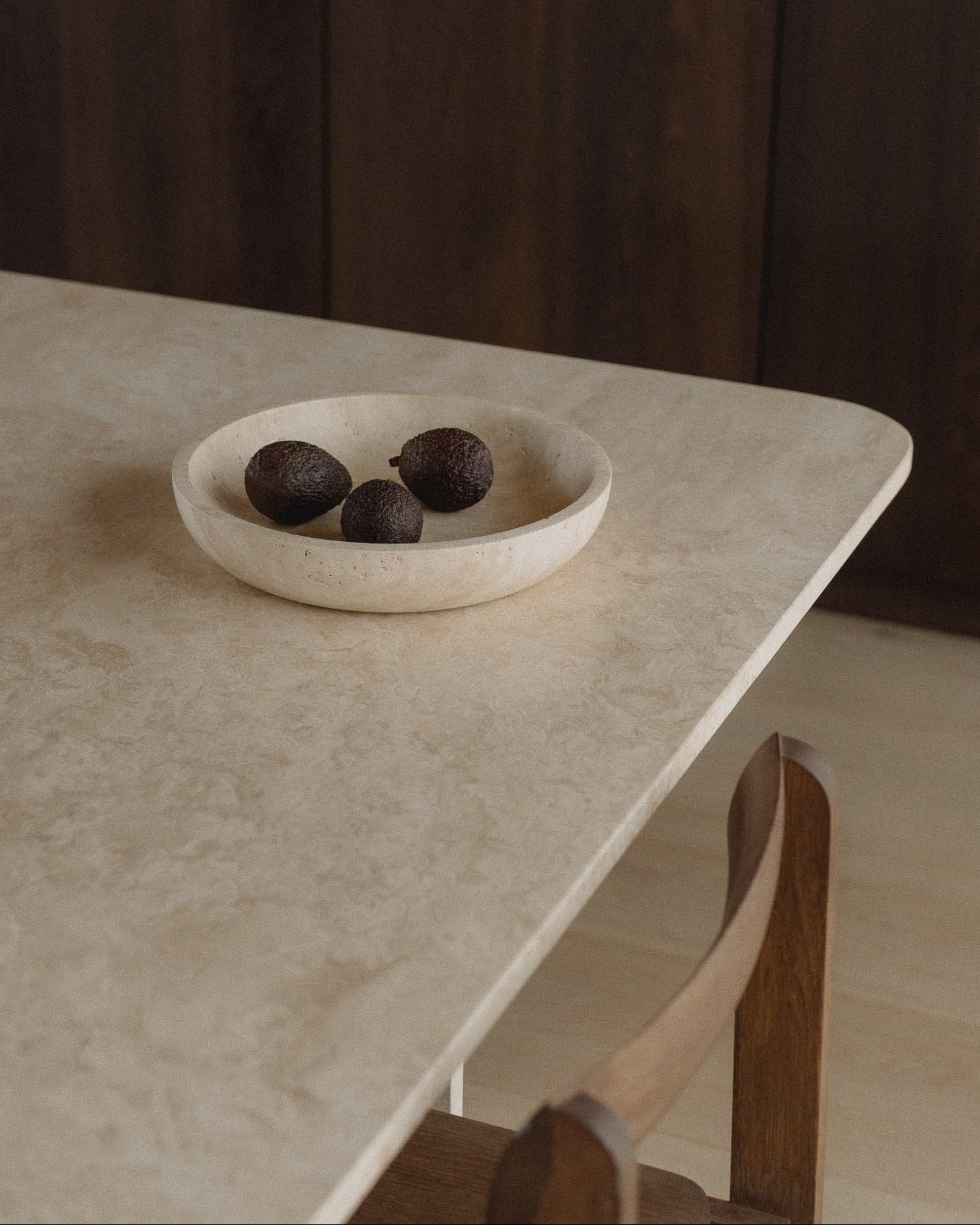 Fjer | Travertine | Dining table