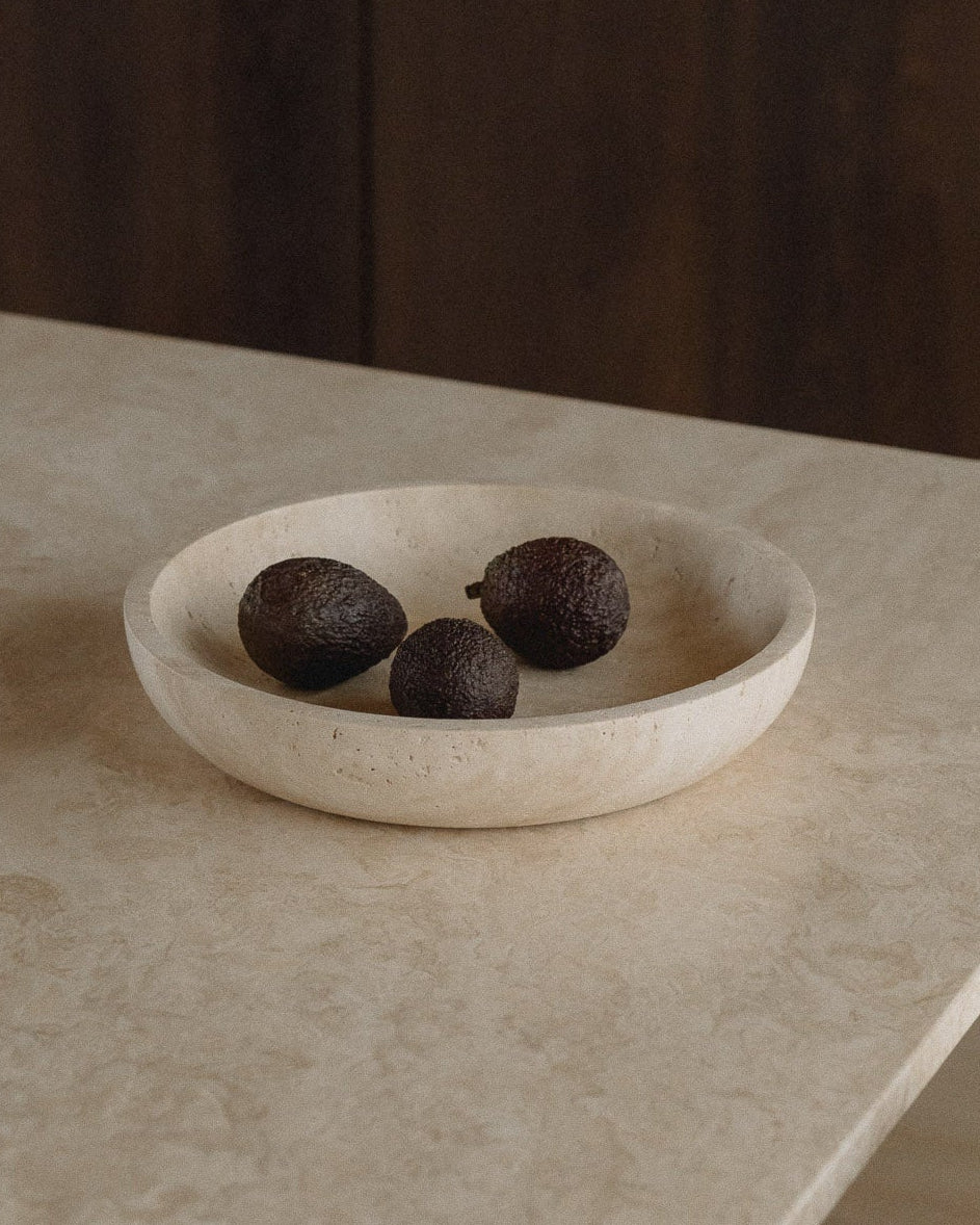 Hyben | Travertin | Bowl | Small - Display model