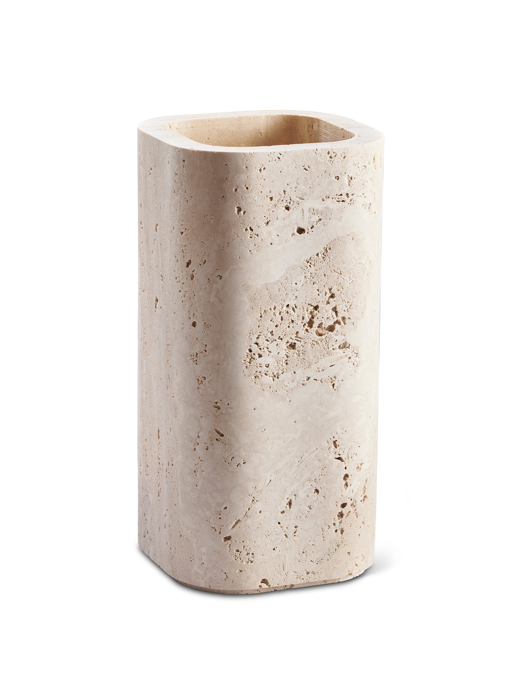 Siv | Travertine | Vase | Medium