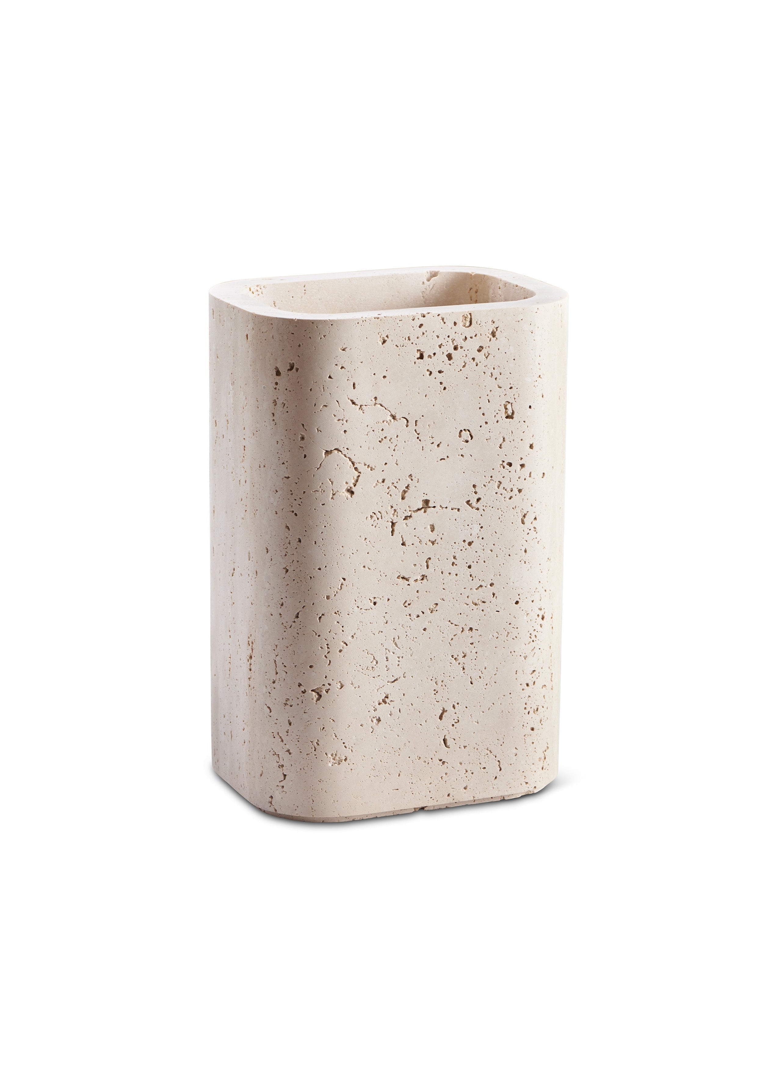 Siv | Travertine | Vase | Large