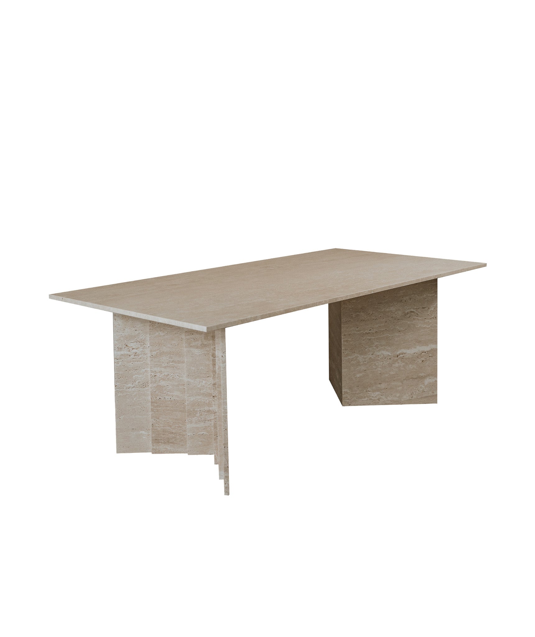 Bølge | Travertine | Dining table 