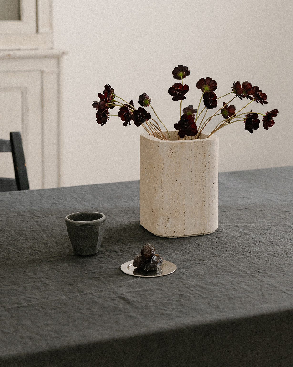 Siv | Travertin | Vase | Small
