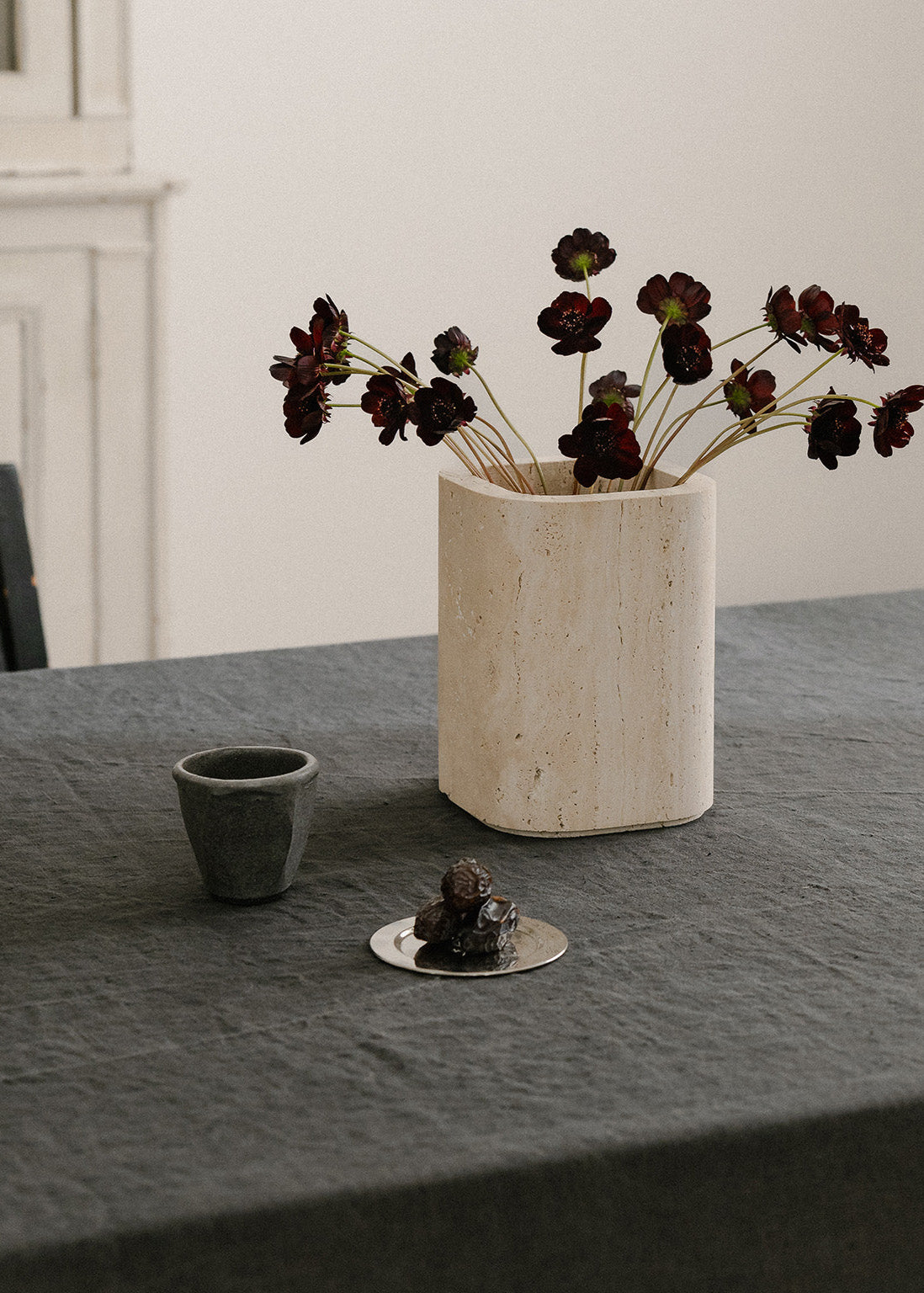 Siv | Travertine | Vase | Small