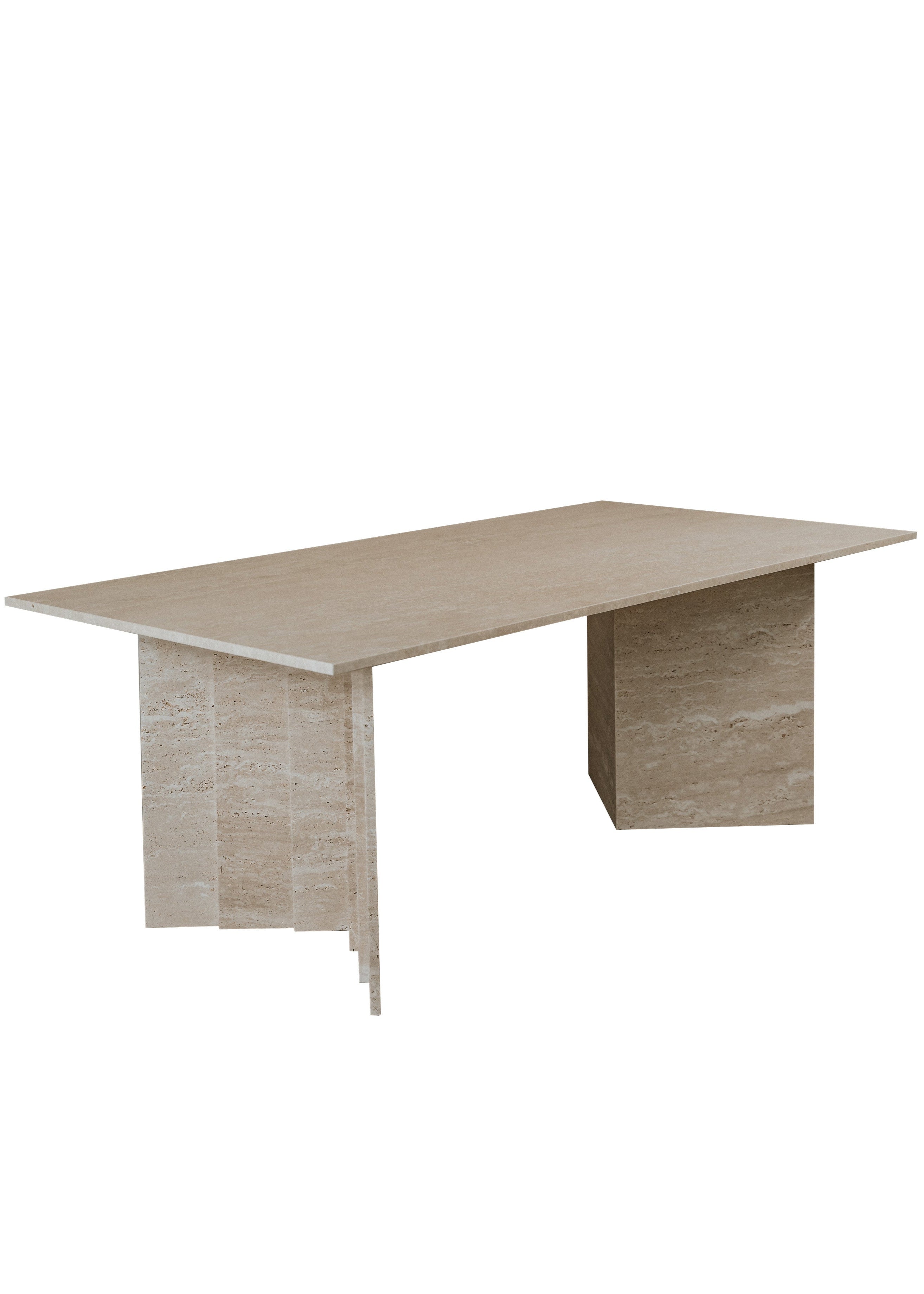 Bølge | Travertine | Dining table 