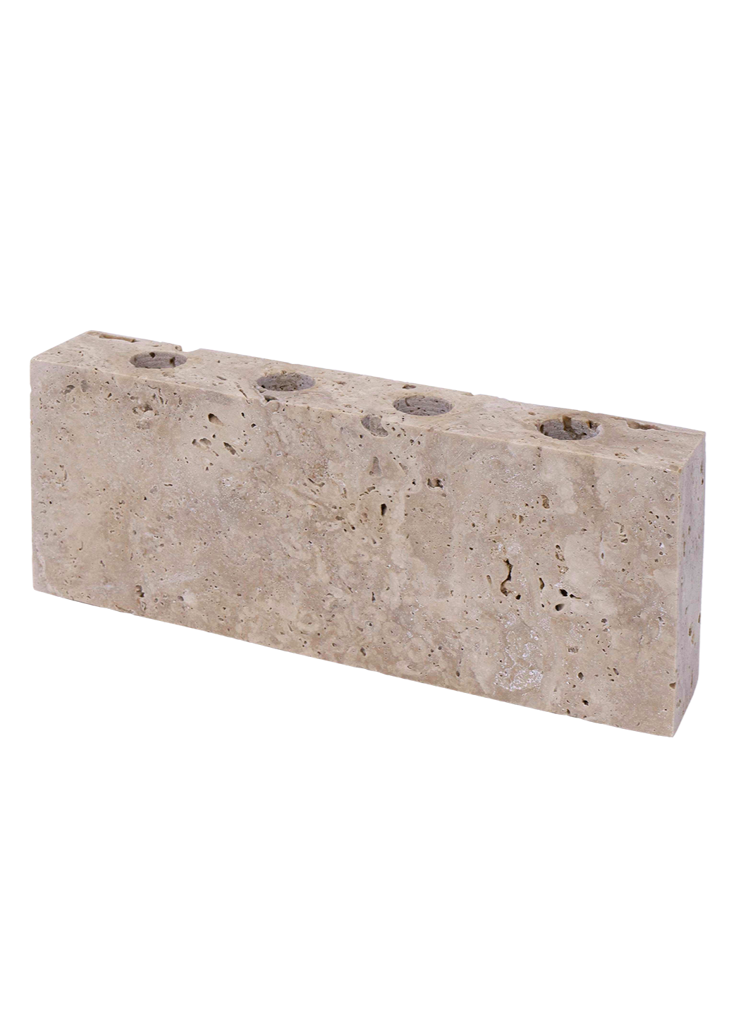 Epode | Travertine | Candle holder four candles