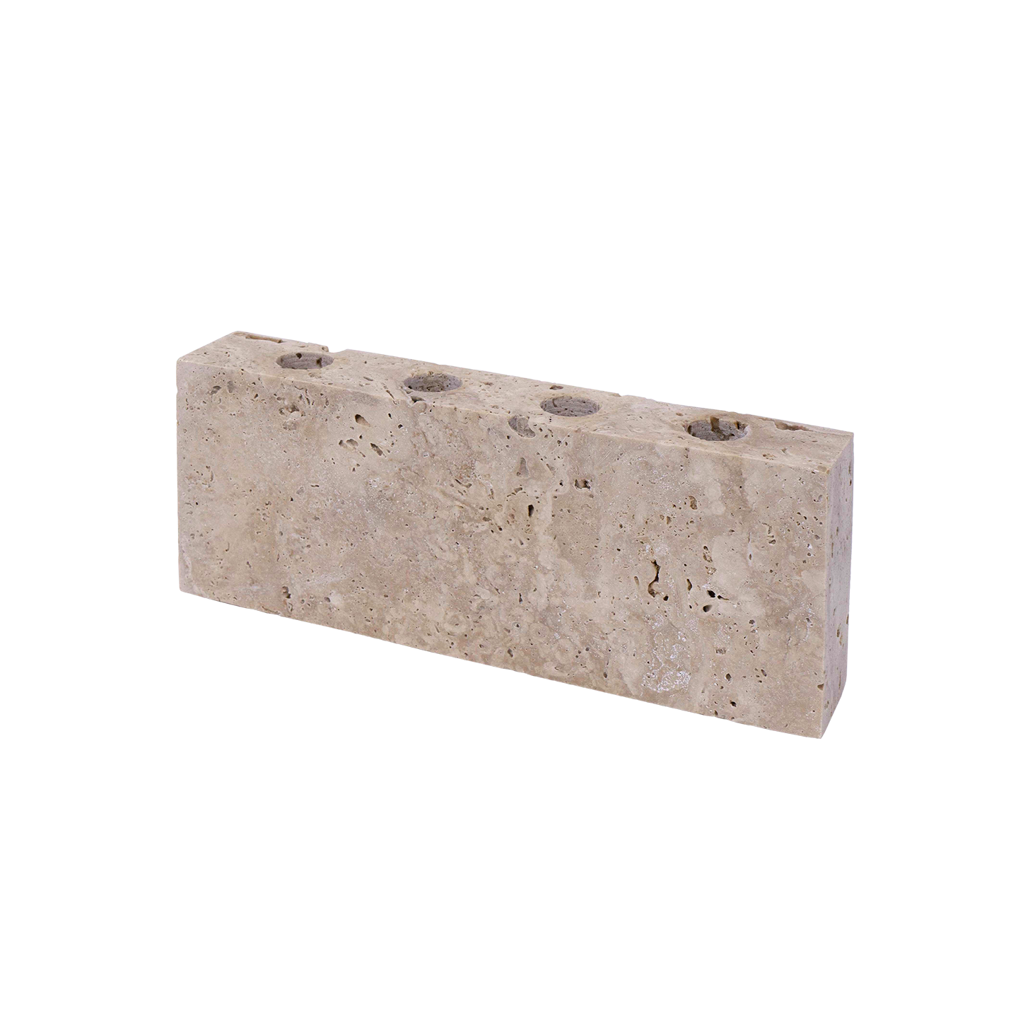 Epode | Travertine | Candle holder four candles