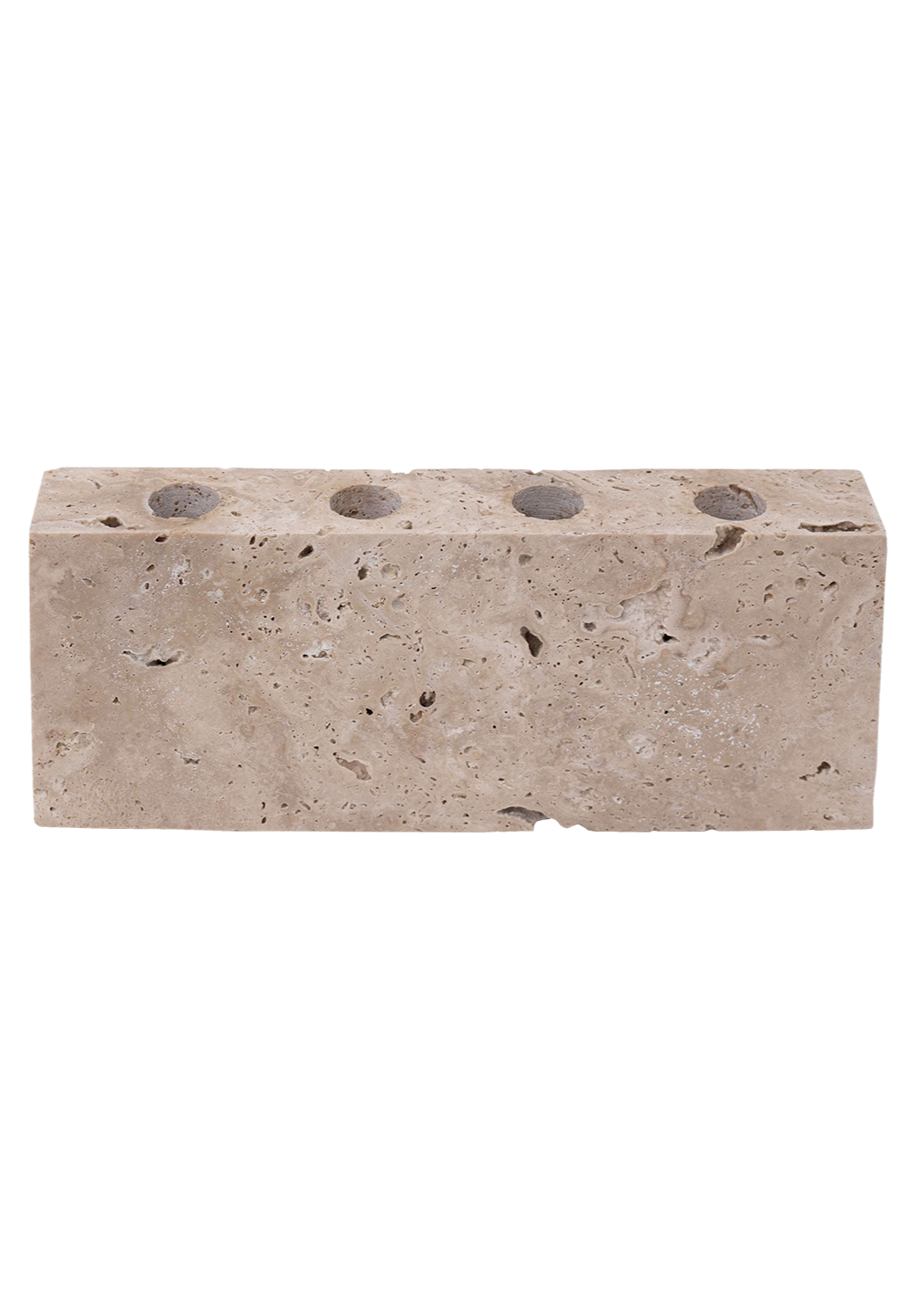 Epode | Travertine | Candle holder four candles