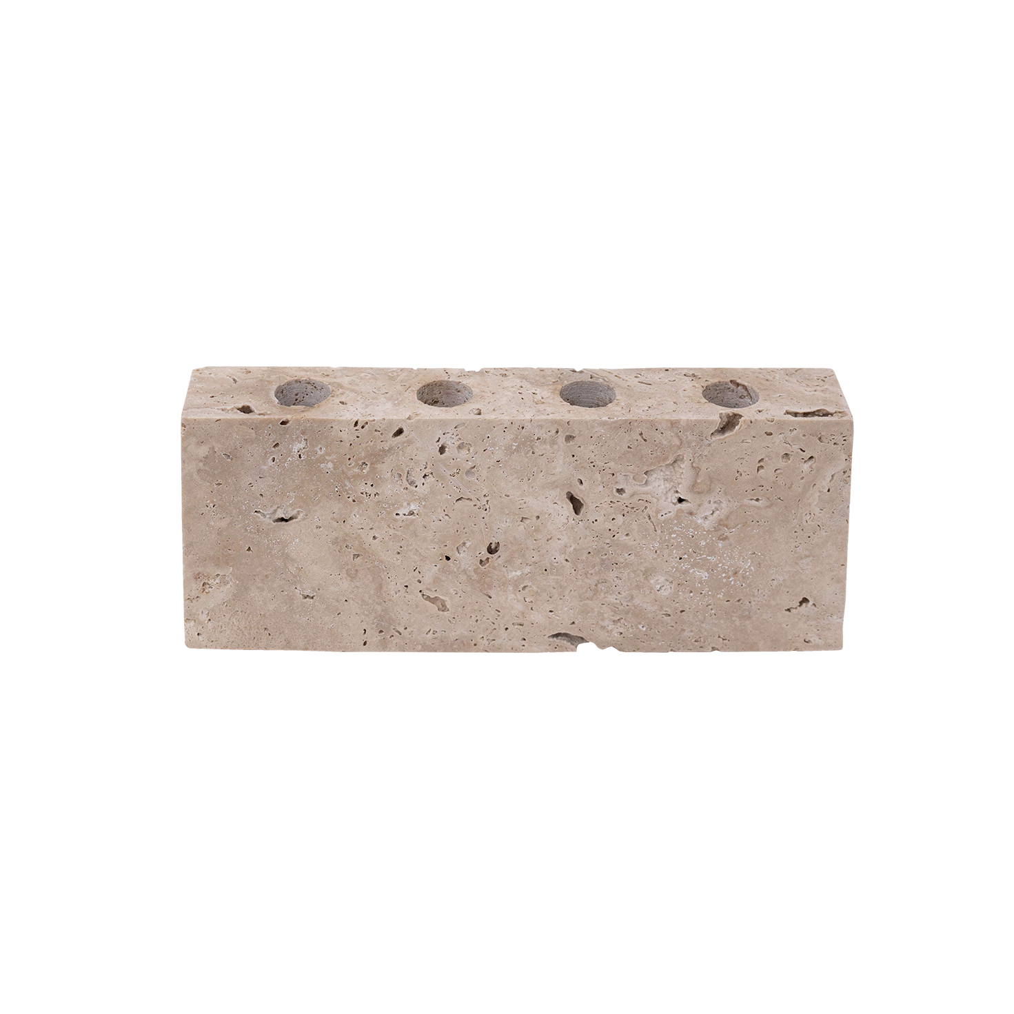 Epode | Travertine | Candle holder four candles