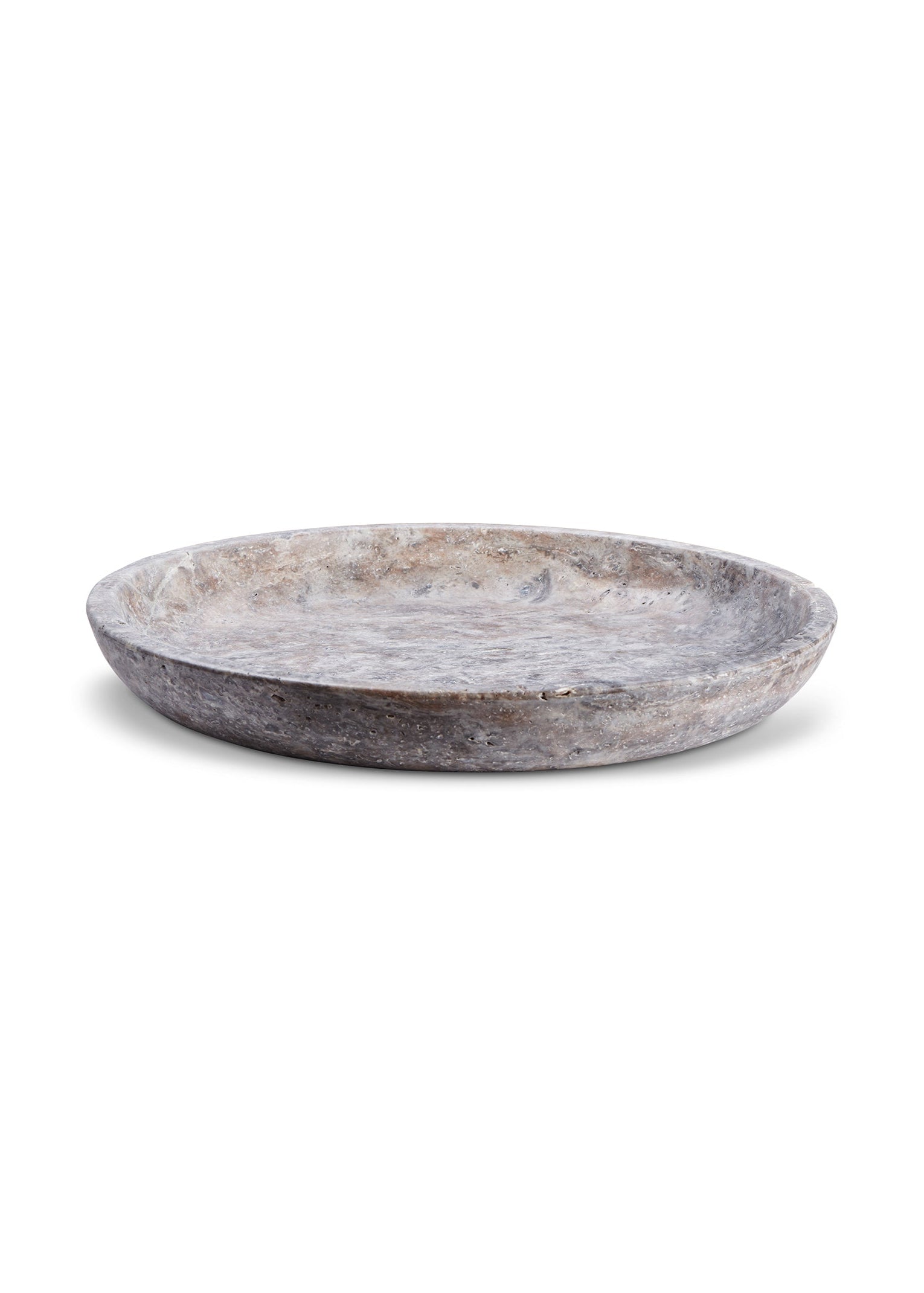 Hyben | Travertine Silver | Bowl | Large