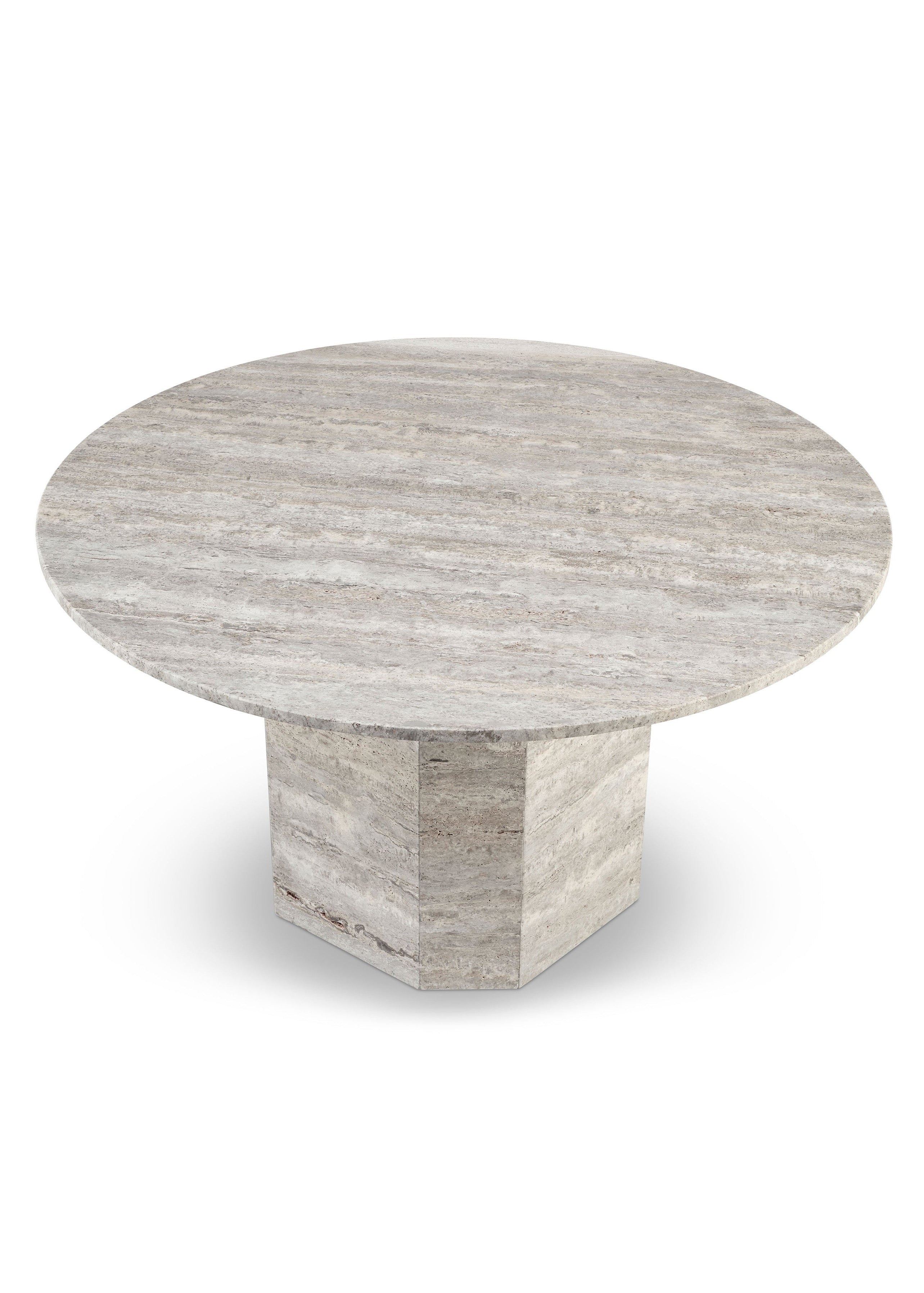 Lago | Travertine Silver | Dining table