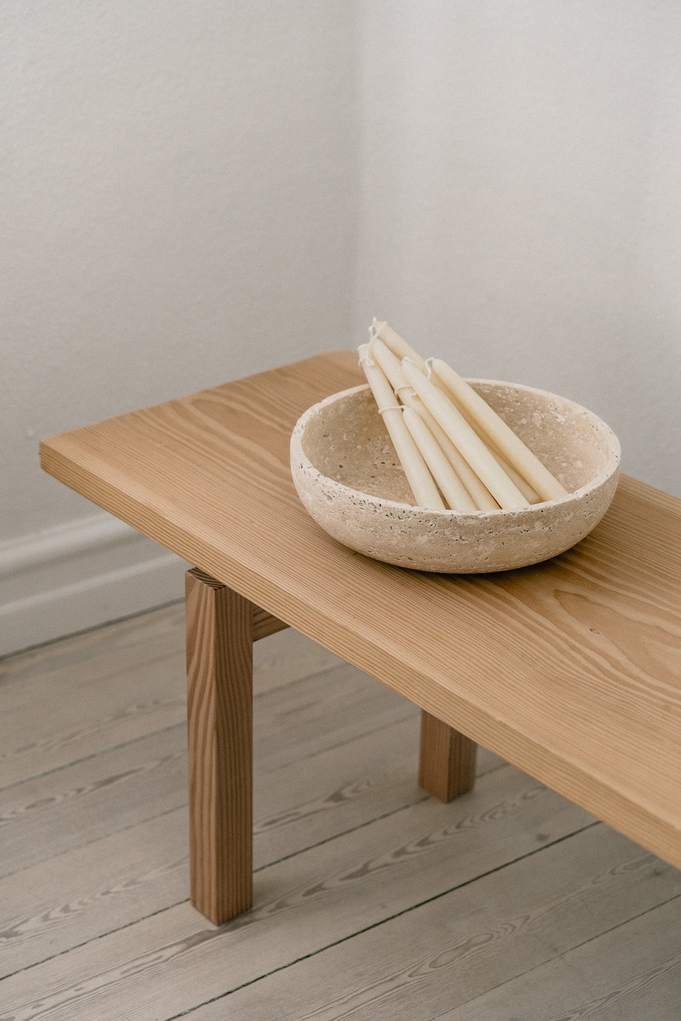 Hyben | Travertine | Bowl | Medium