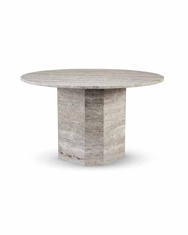 Lago | Travertine Silver | Dining table