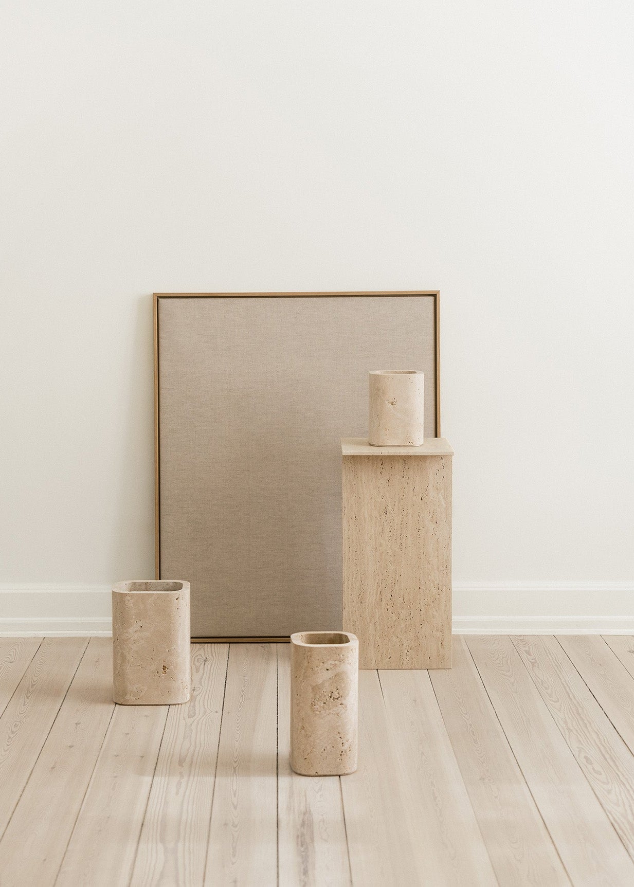 Siv | Travertin | Vase | Large