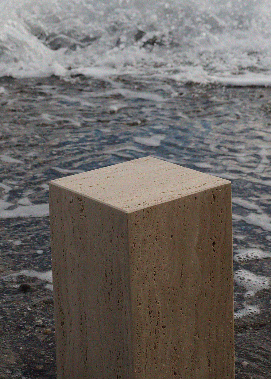 Elm | Travertine | Cube